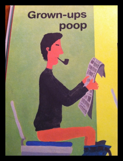 From Stump's favorite book, Everyone Poops. "Mama." 